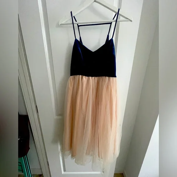 LC Lauren Conrad | Dresses | Velvet And Tulle Mini Party Dress Carrie  Bradshaw Tulle Dress Tulle Prom Dress | Poshmark